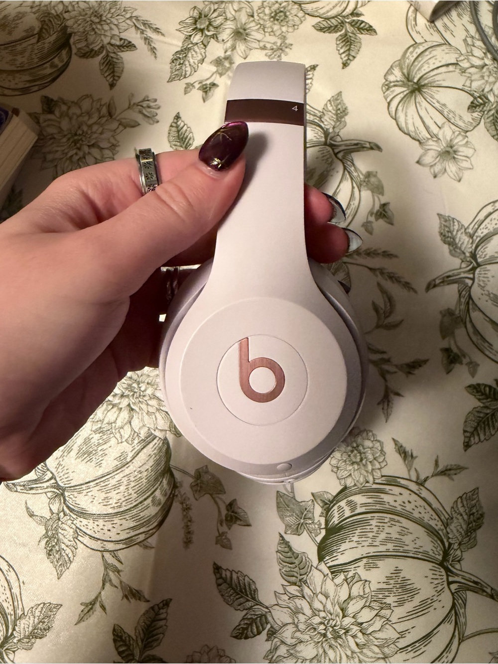 Solo4 Wireless On-Ear Headphones - White with Rose Gold Accents